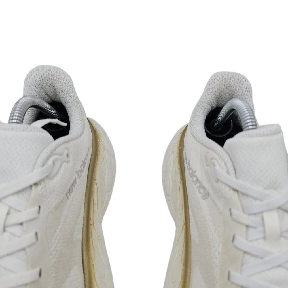 New Balance Fresh Foam X More v4 Womens 10.5 B White Gold Running Shoes Sneakers - Picture 6 of 12